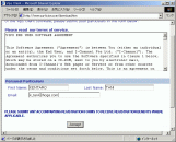 名前とメールアドレス